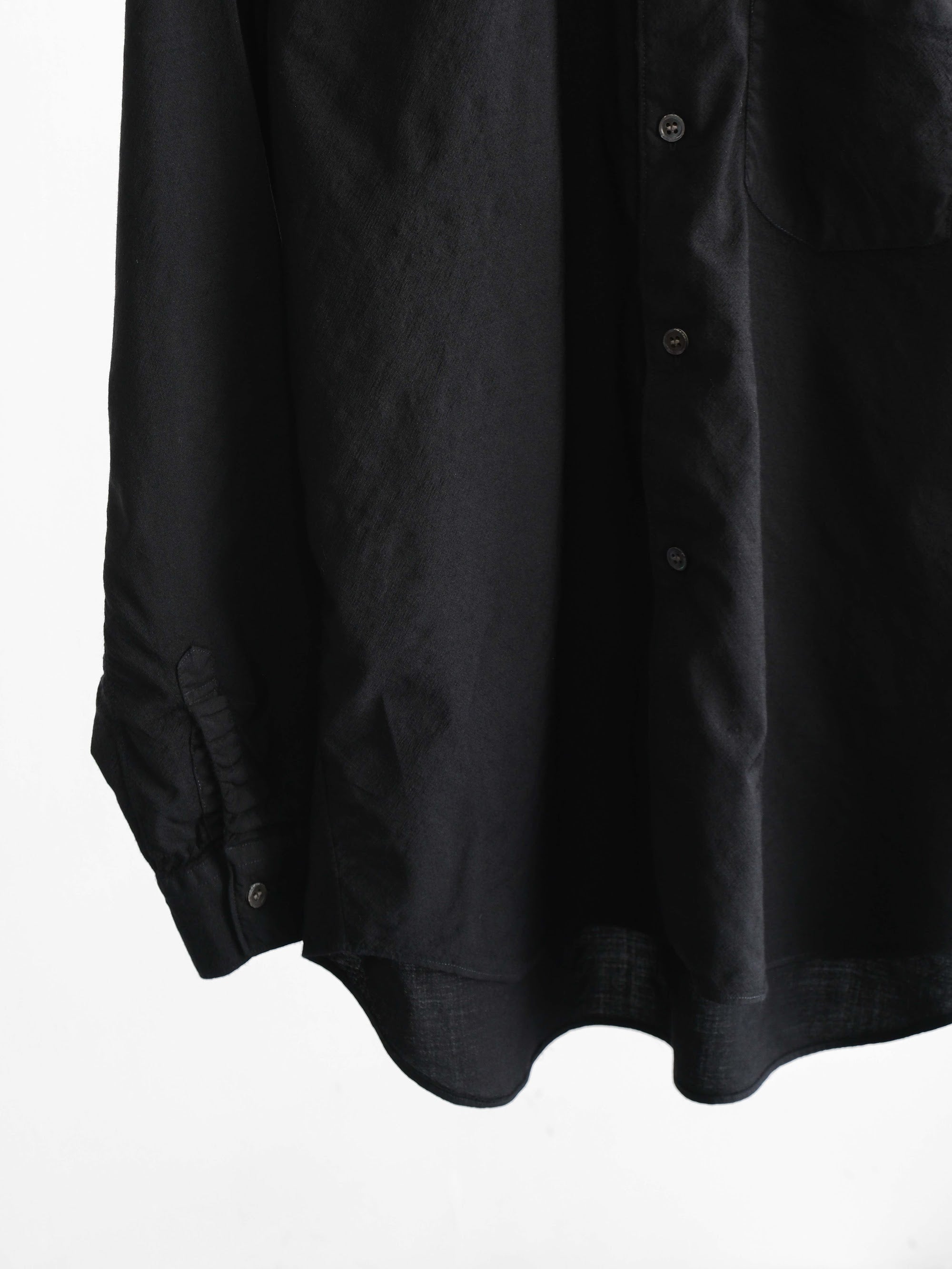 CDG BLACK WOOL LS SHIRT