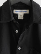 CDG BLACK WOOL LS SHIRT