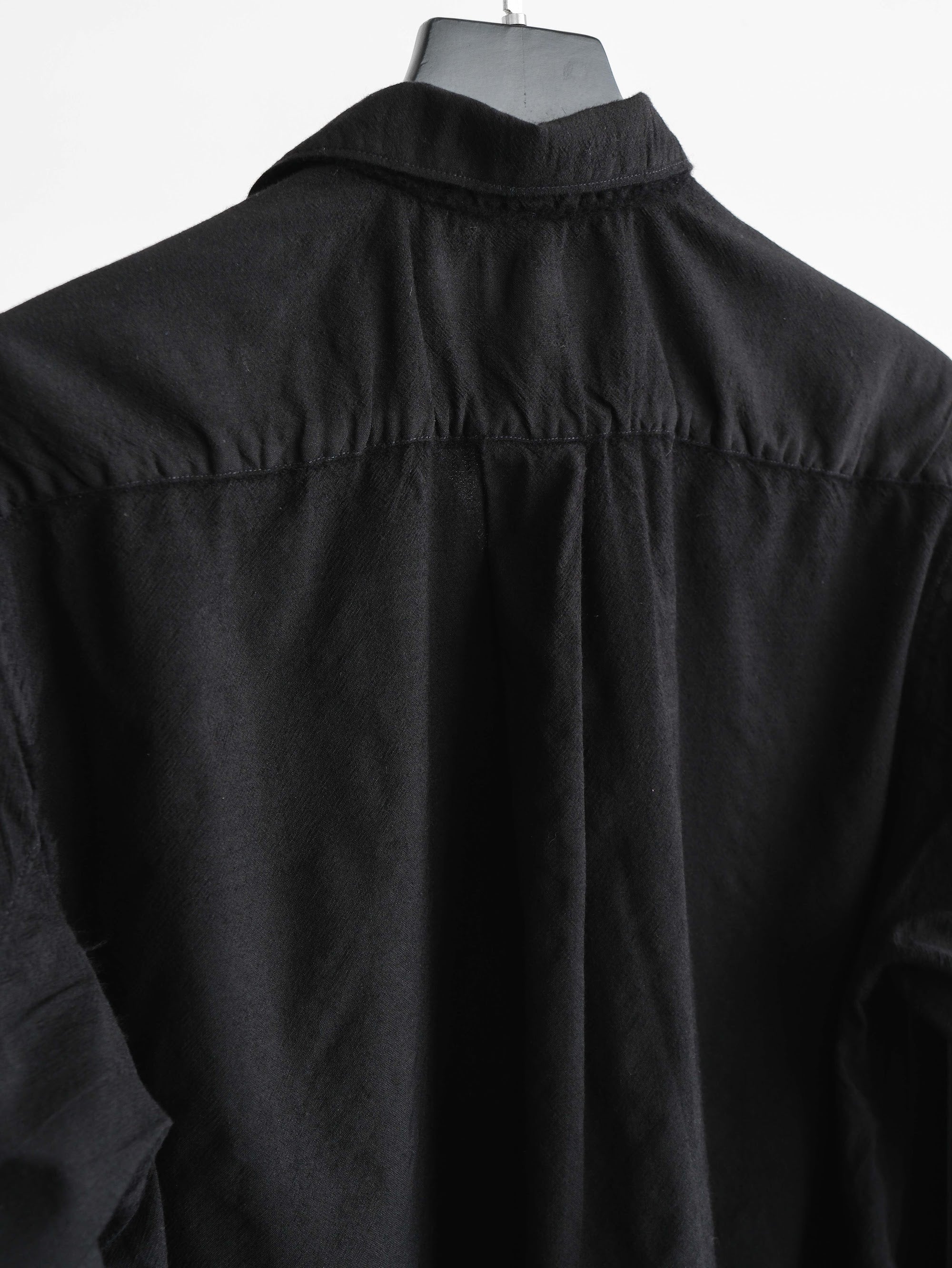 CDG BLACK WOOL LS SHIRT
