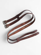 CDG BROWN DOUBLE BELT ACCESSORIES