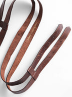 CDG BROWN DOUBLE BELT ACCESSORIES