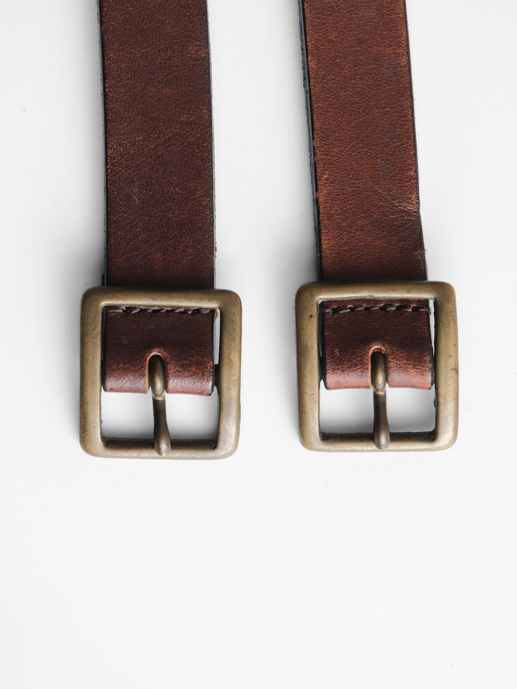 CDG BROWN DOUBLE BELT ACCESSORIES