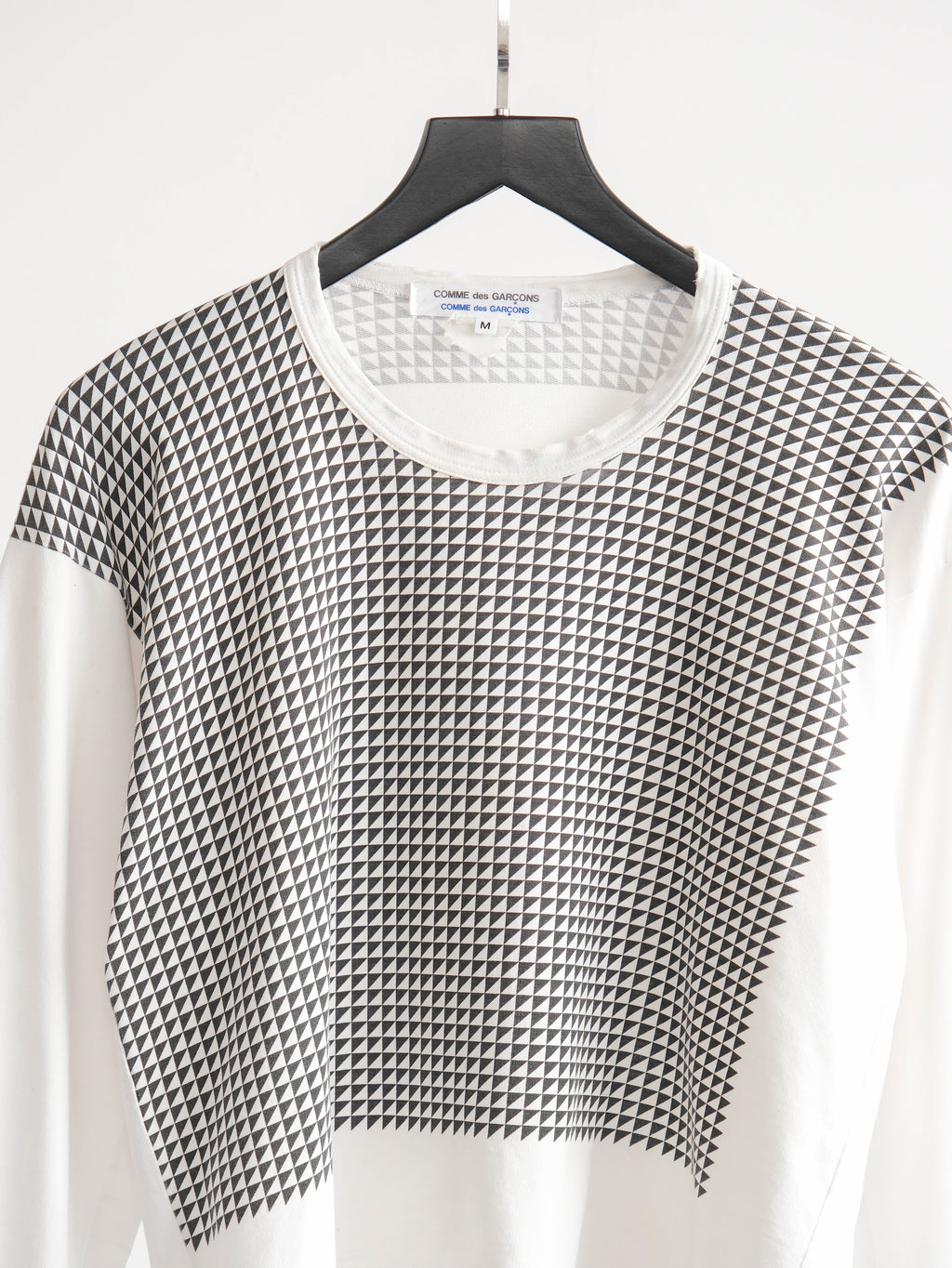 CDG PLAID / TARTAN WHITE CDG LS T-SHIRT