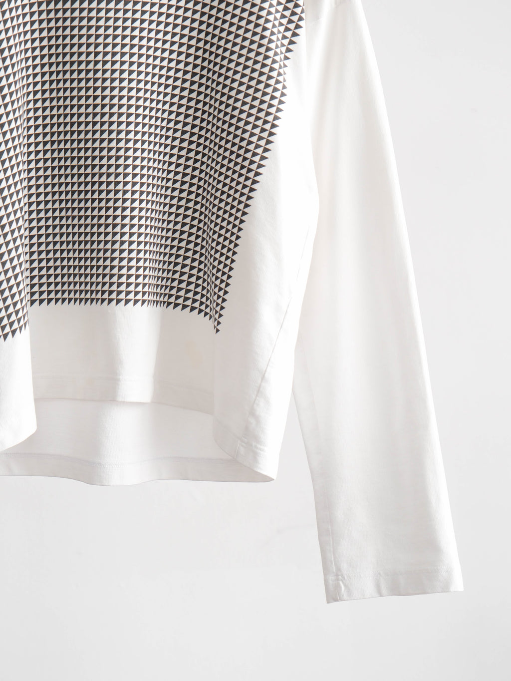 CDG PLAID / TARTAN WHITE CDG LS T-SHIRT