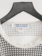 CDG PLAID / TARTAN WHITE CDG LS T-SHIRT