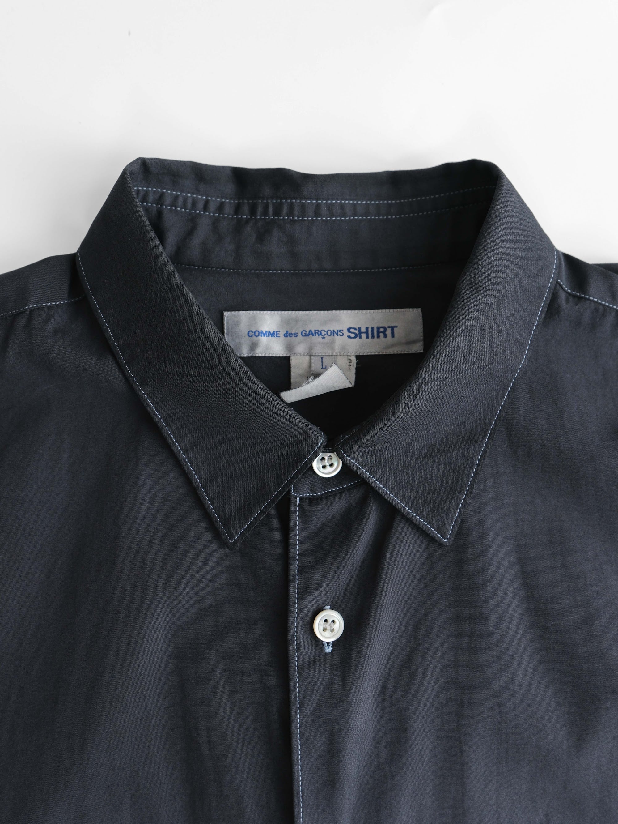 COMME DES GARÇONS SHIRT BLACK MADE IN FRANCE SS SHIRT