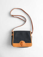 COURREGES BLACK LEATHER BAG