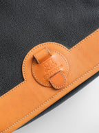 COURREGES BLACK LEATHER BAG
