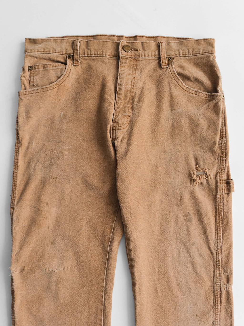 DICKIES BROWN CARPENTER/ DISTRESSED PANTS