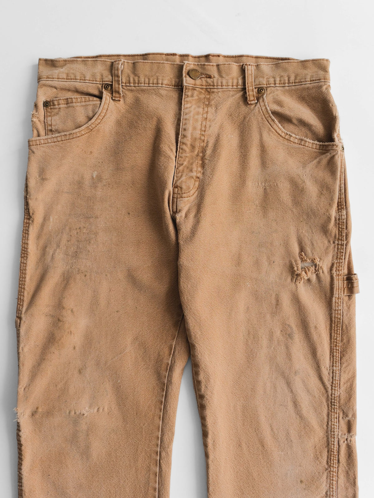 DICKIES BROWN CARPENTER/ DISTRESSED PANTS