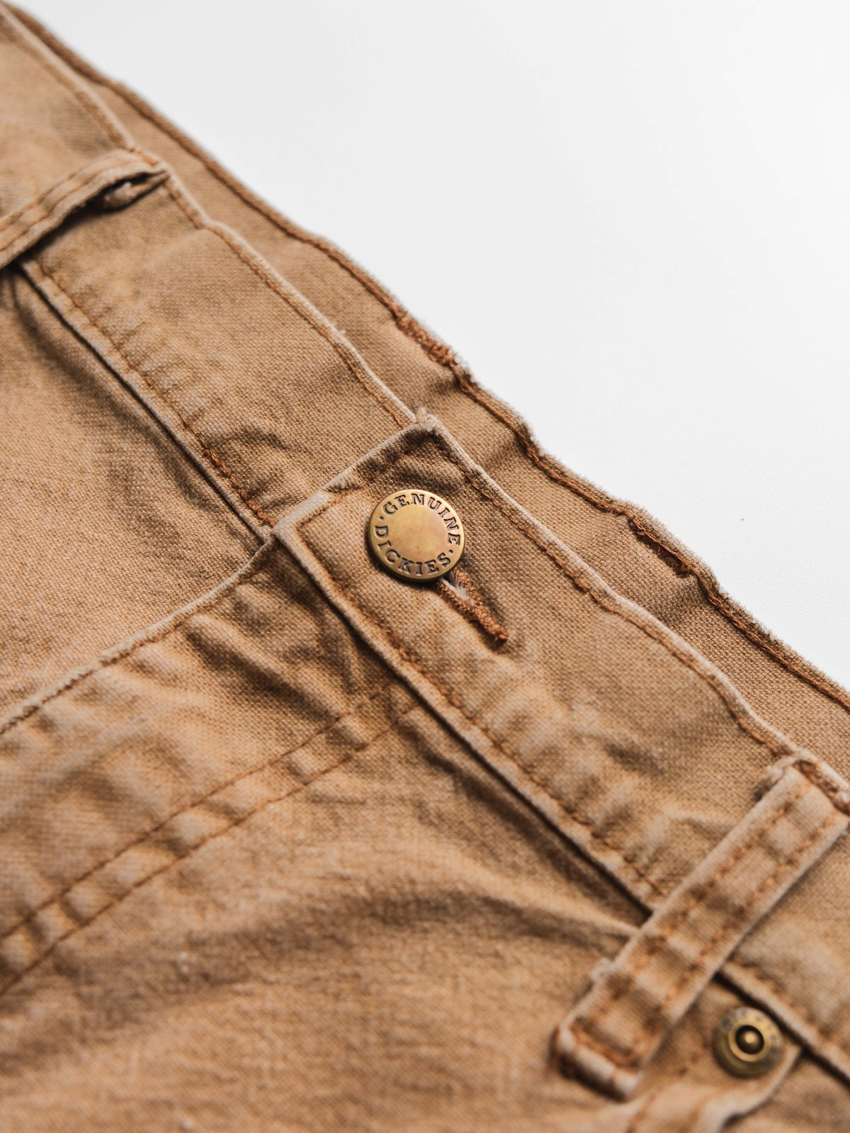 DICKIES BROWN CARPENTER/ DISTRESSED PANTS