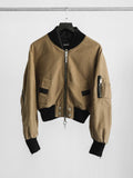 DIESEL MOSS CROP FIT BOMBER JACKET