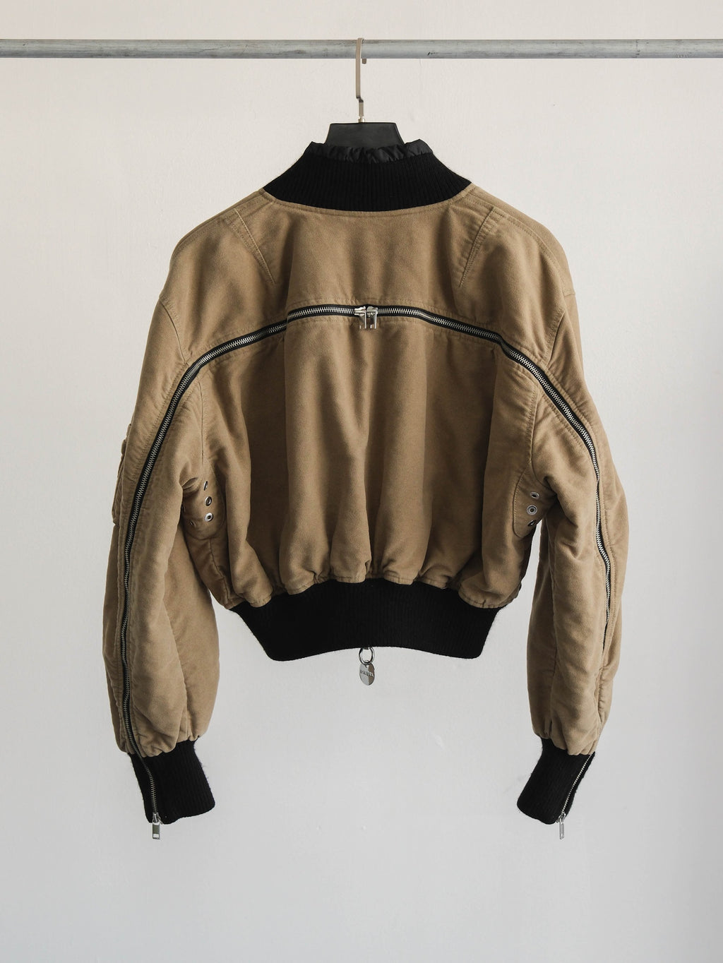 DIESEL MOSS CROP FIT BOMBER JACKET