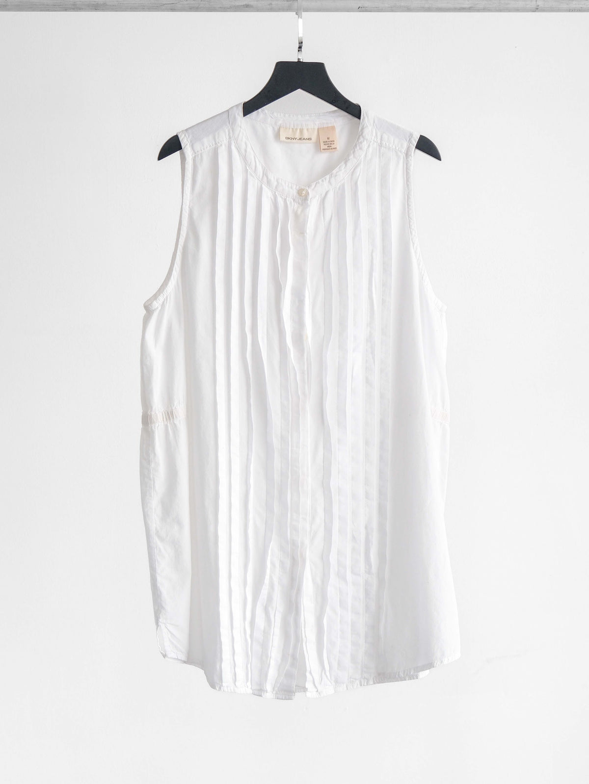 DKNY WHITE JEANS SS SHIRT
