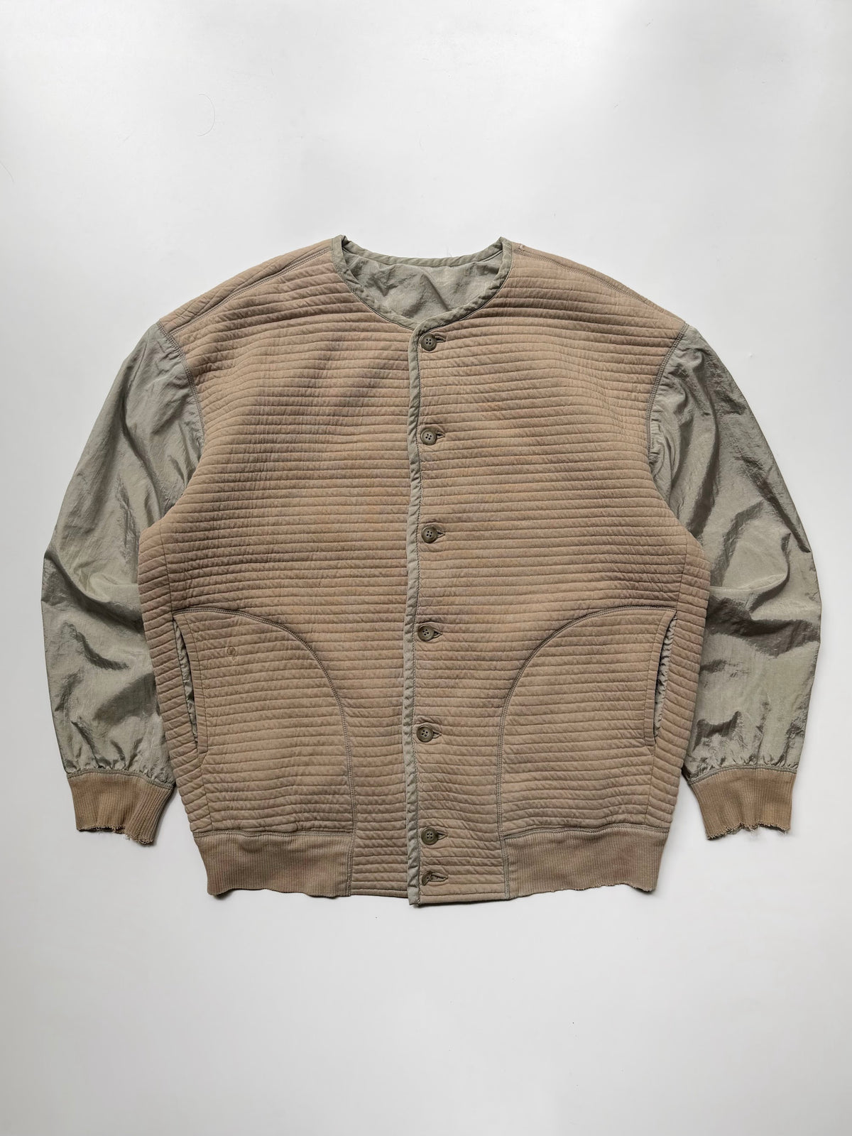 FW1986 ISSEY MIYAKE MEN BEIGE REVERSIBLE  JACKET