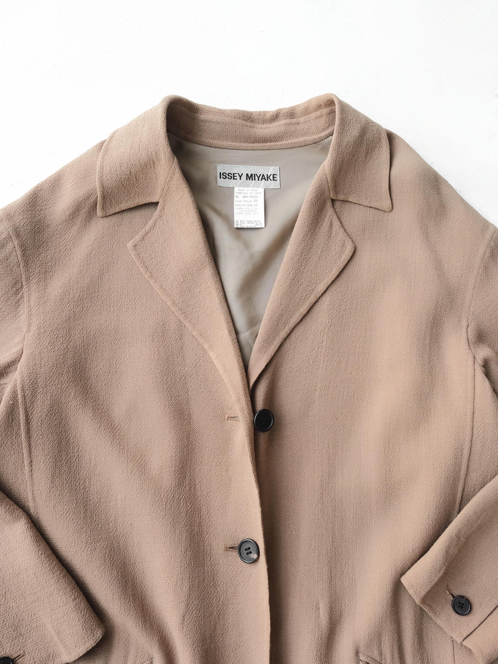 FW1996 ISSEY MIYAKE BROWN COAT