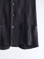 FW1996 ISSEY MIYAKE PLEATS BLACK "MAIN LINE" SS SHIRT