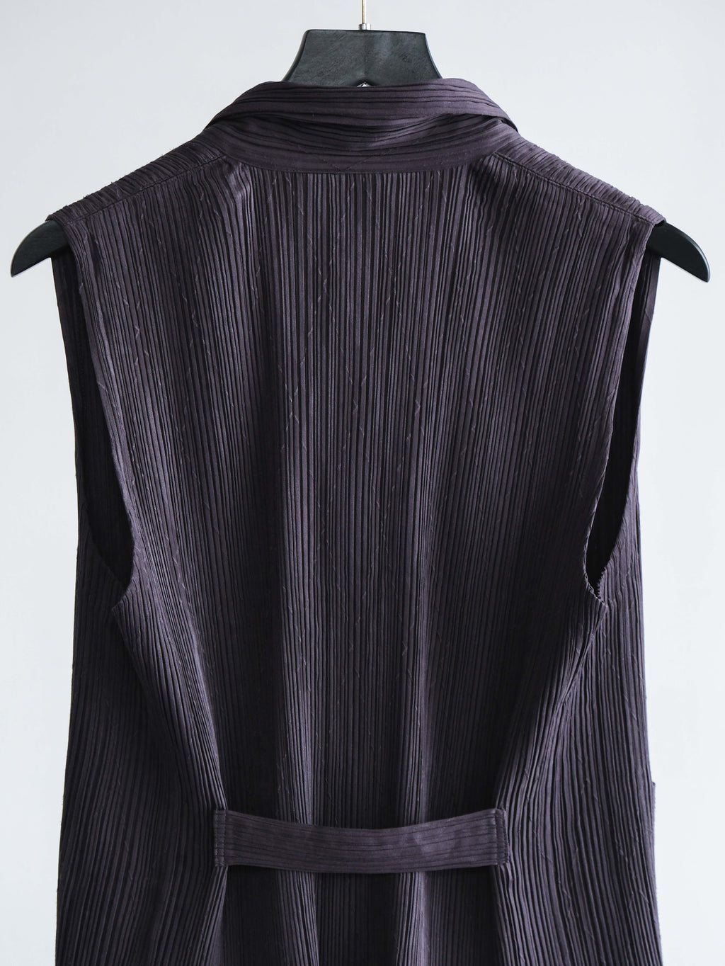 FW1996 ISSEY MIYAKE PLEATS BLACK "MAIN LINE" SS SHIRT