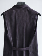 FW1996 ISSEY MIYAKE PLEATS BLACK "MAIN LINE" SS SHIRT