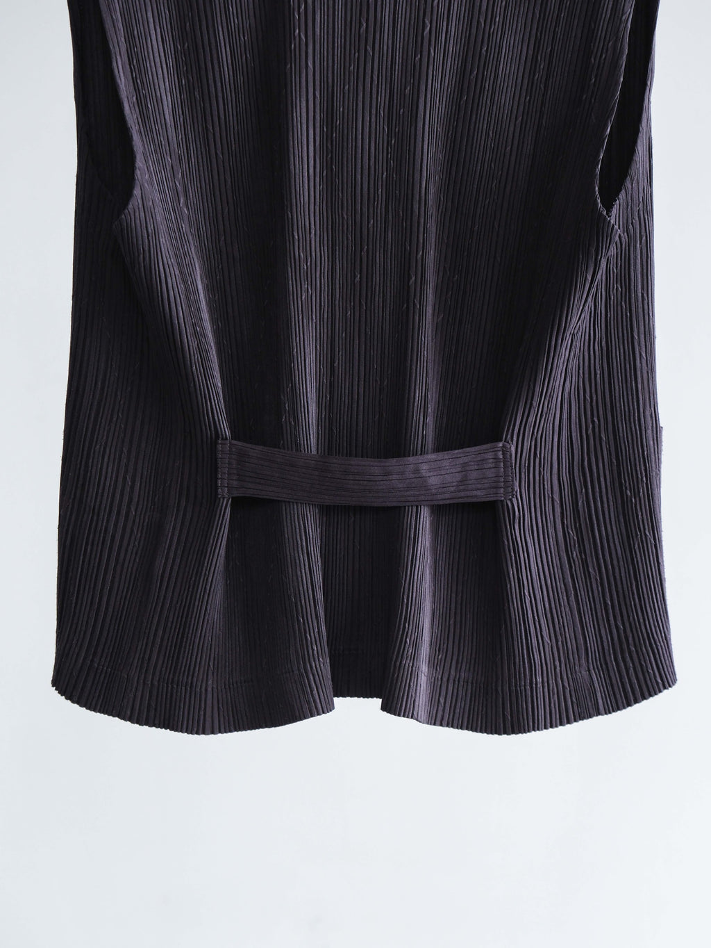 FW1996 ISSEY MIYAKE PLEATS BLACK "MAIN LINE" SS SHIRT