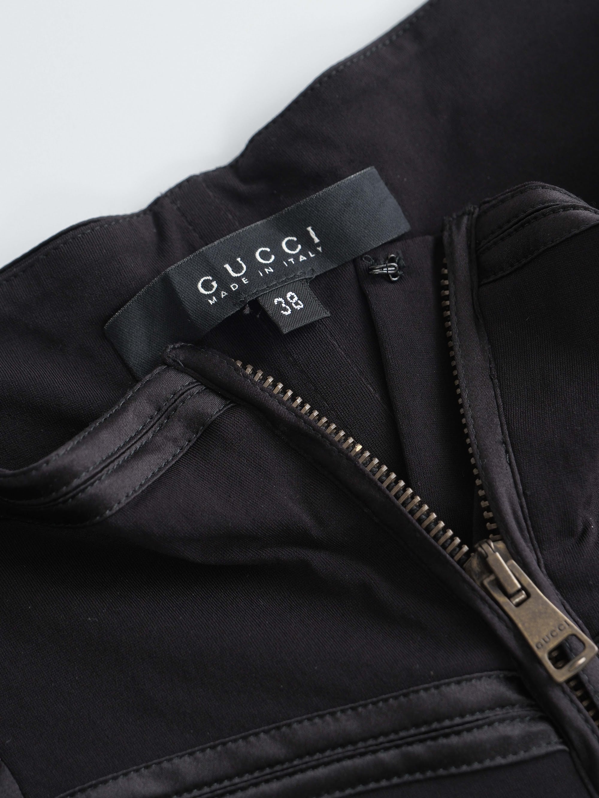 FW2003 GUCCI BLACK "RUNWAY" HIGHWAISTED SKIRT