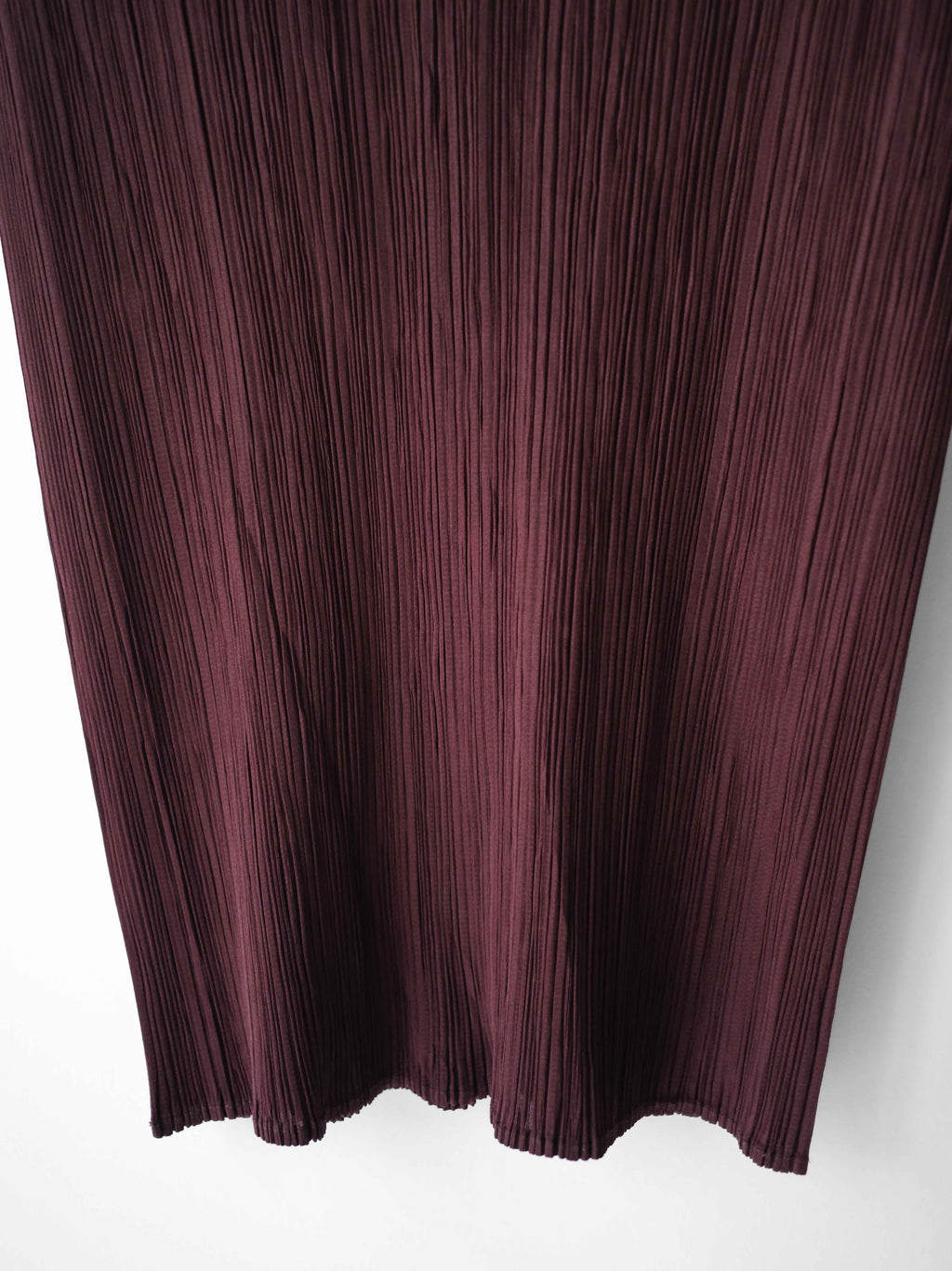 FW2008 ISSEY MIYAKE PLEATSPLEASE PLEATED BROWN TANK TOP