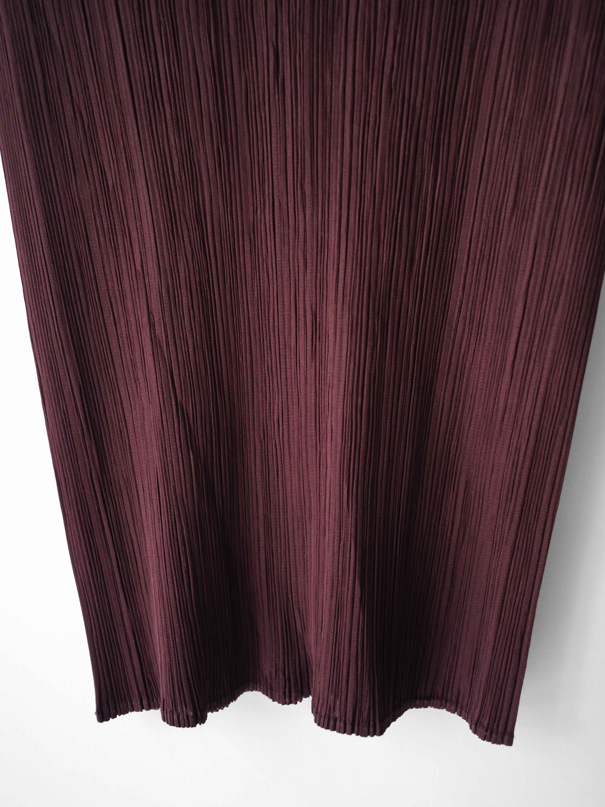FW2008 ISSEY MIYAKE PLEATSPLEASE PLEATED BROWN TANK TOP