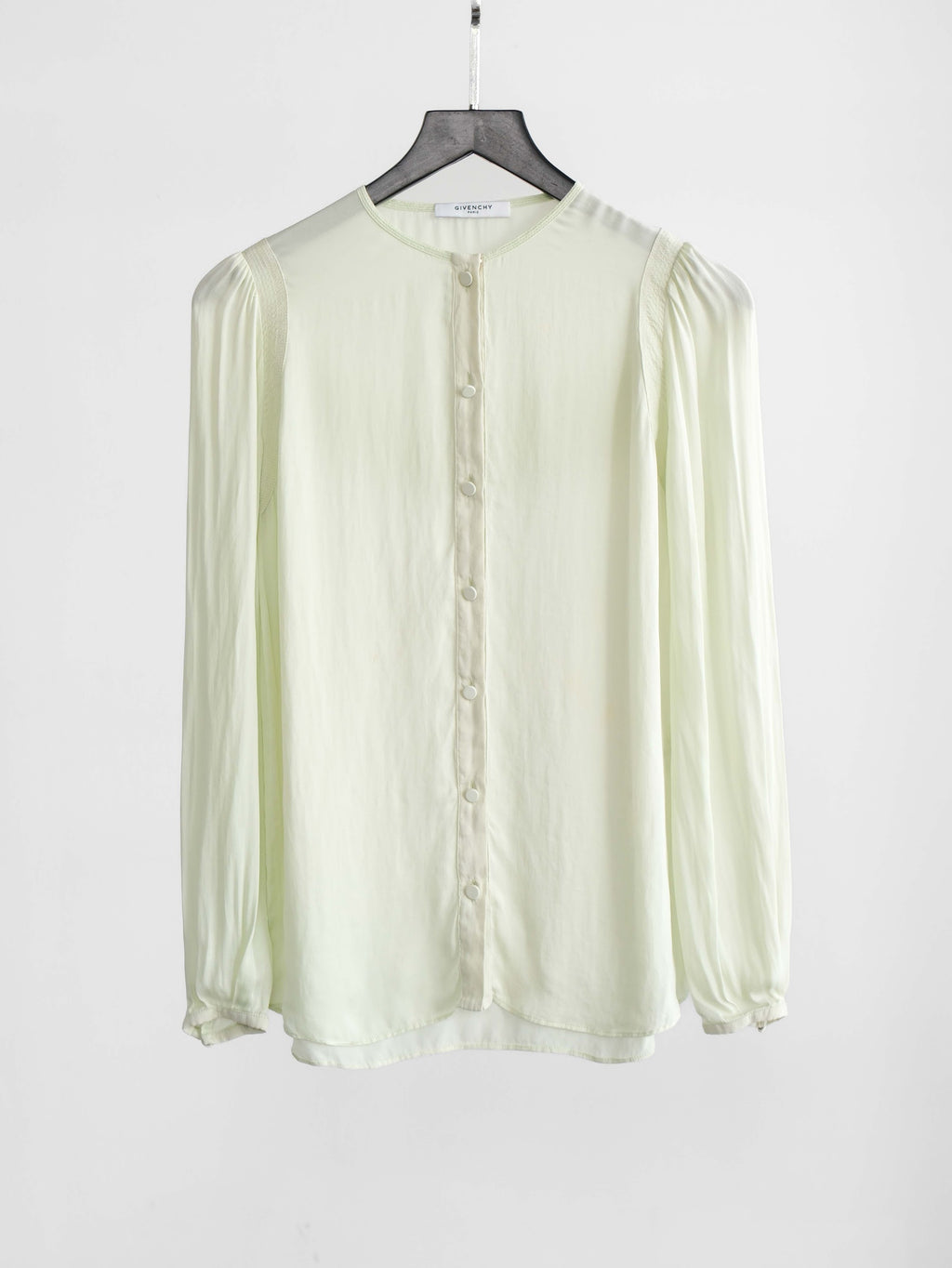 FW2014 GIVENCHY MESH / NET GREEN LS SHIRT