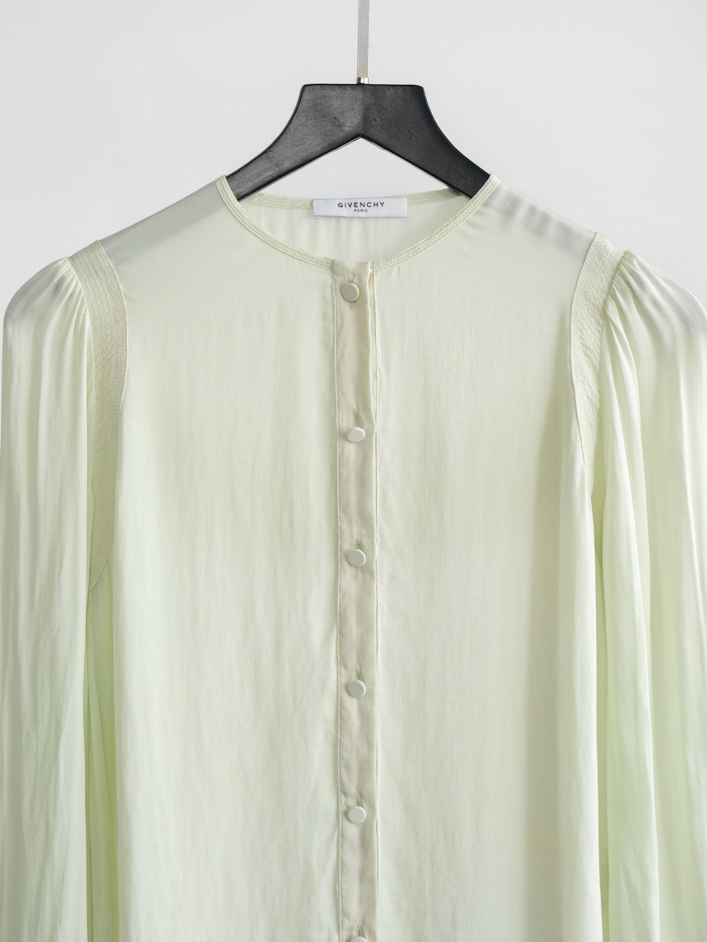 FW2014 GIVENCHY MESH / NET GREEN LS SHIRT