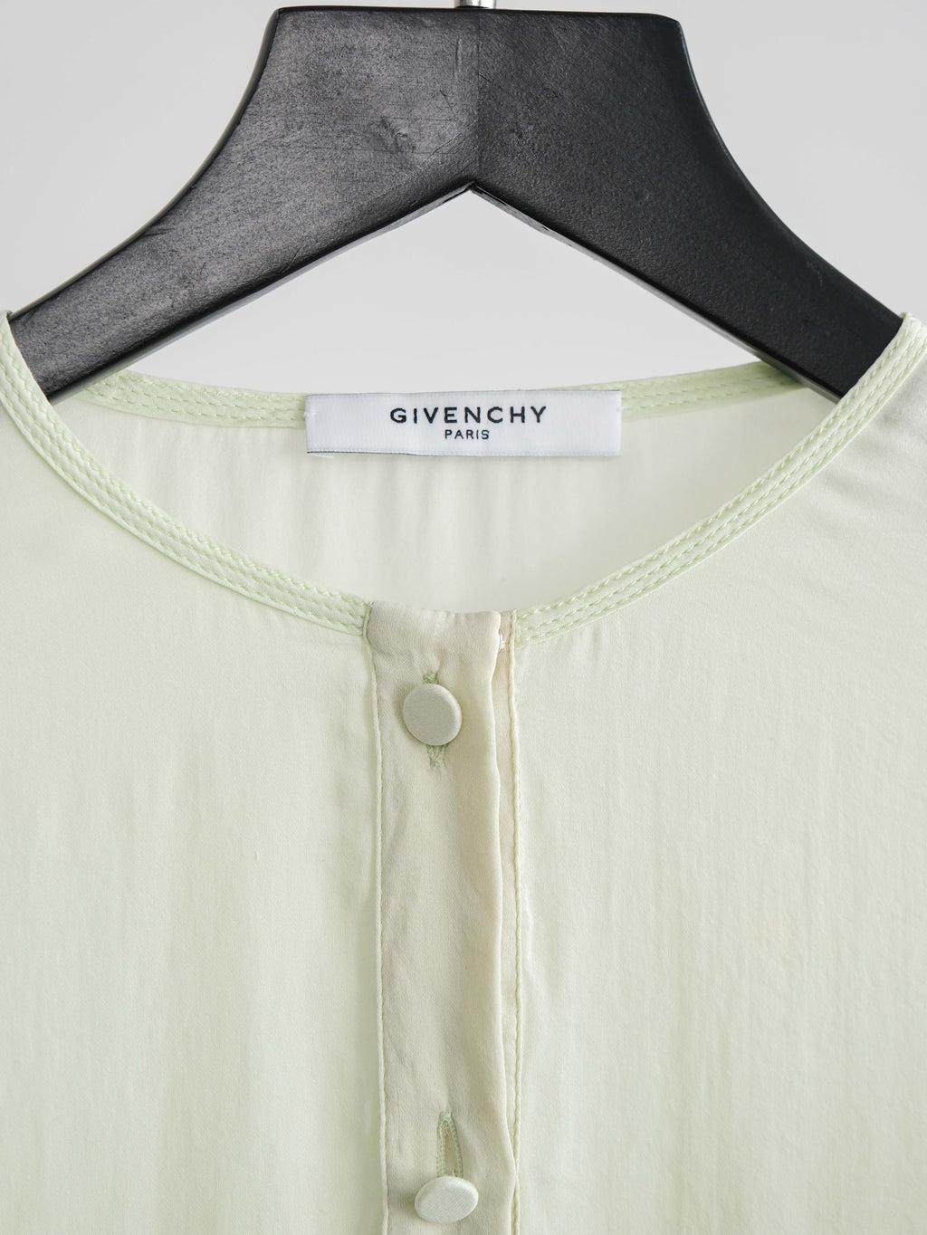 FW2014 GIVENCHY MESH / NET GREEN LS SHIRT