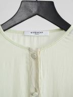 FW2014 GIVENCHY MESH / NET GREEN LS SHIRT