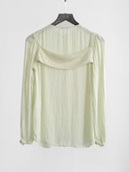 FW2014 GIVENCHY MESH / NET GREEN LS SHIRT