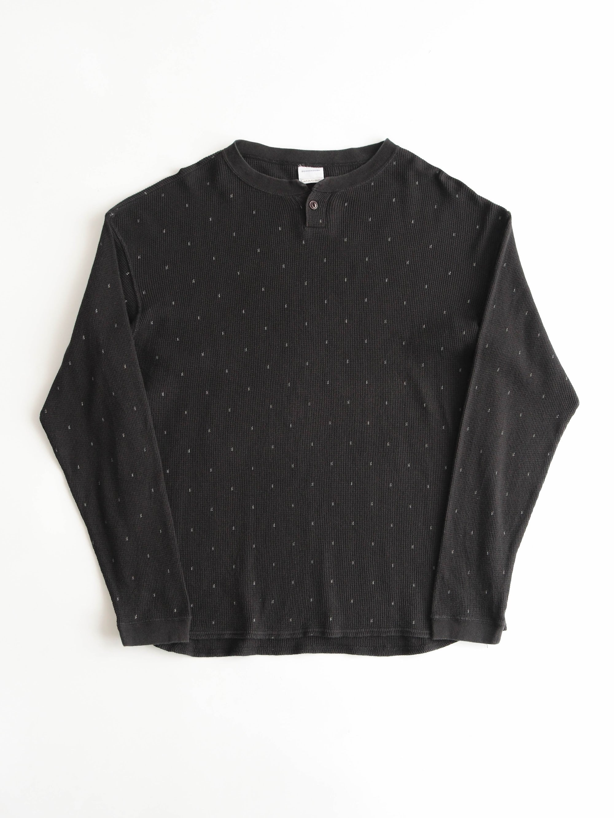 GOOD ENOUGH BLACK THERMAL LS T-SHIRT