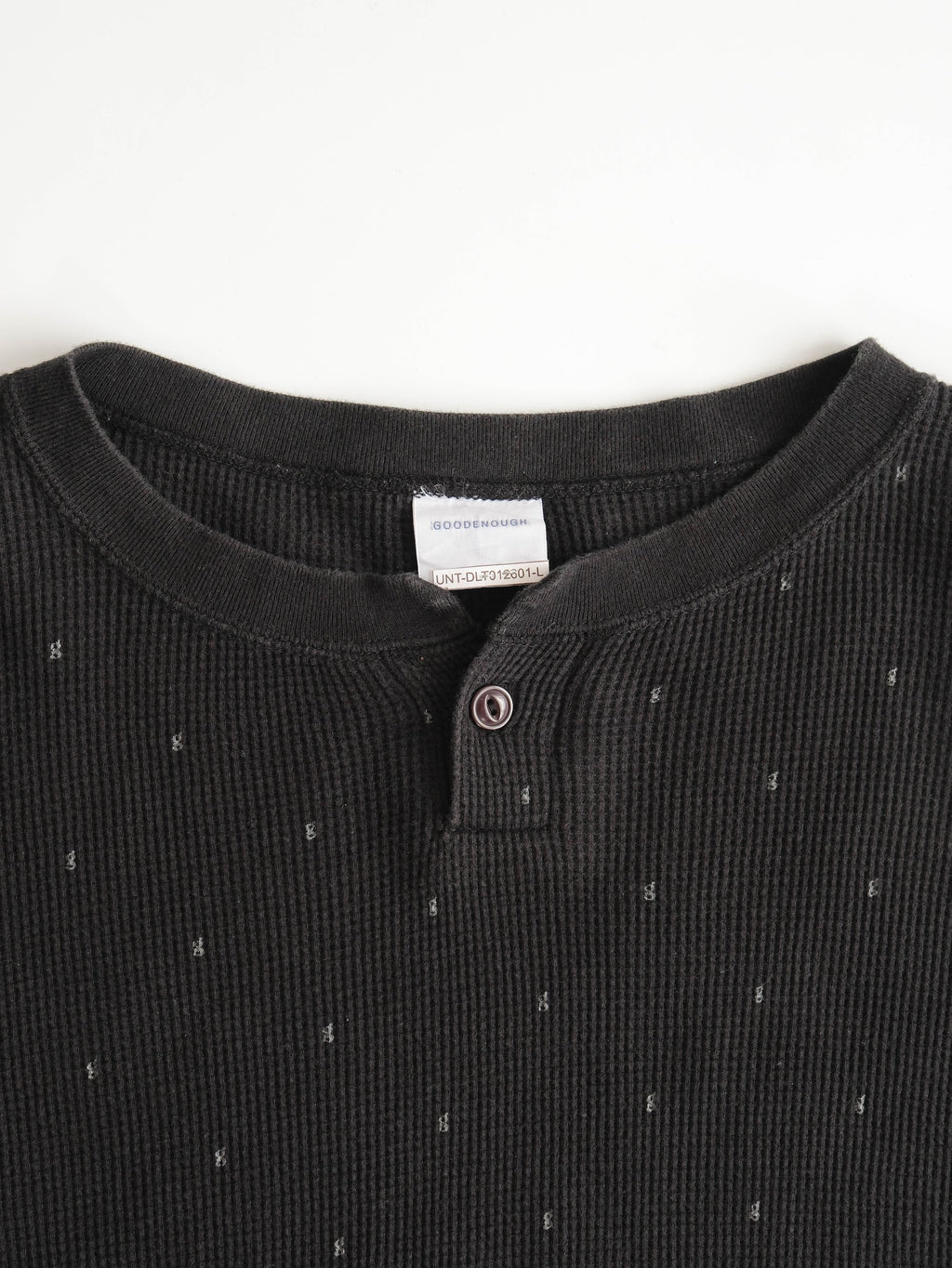 GOOD ENOUGH BLACK THERMAL LS T-SHIRT