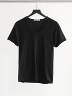 HELMUT LANG EMBROIDERED BLACK T-SHIRT