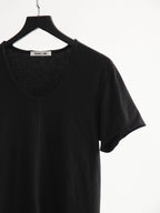 HELMUT LANG EMBROIDERED BLACK T-SHIRT