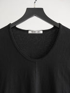 HELMUT LANG EMBROIDERED BLACK T-SHIRT