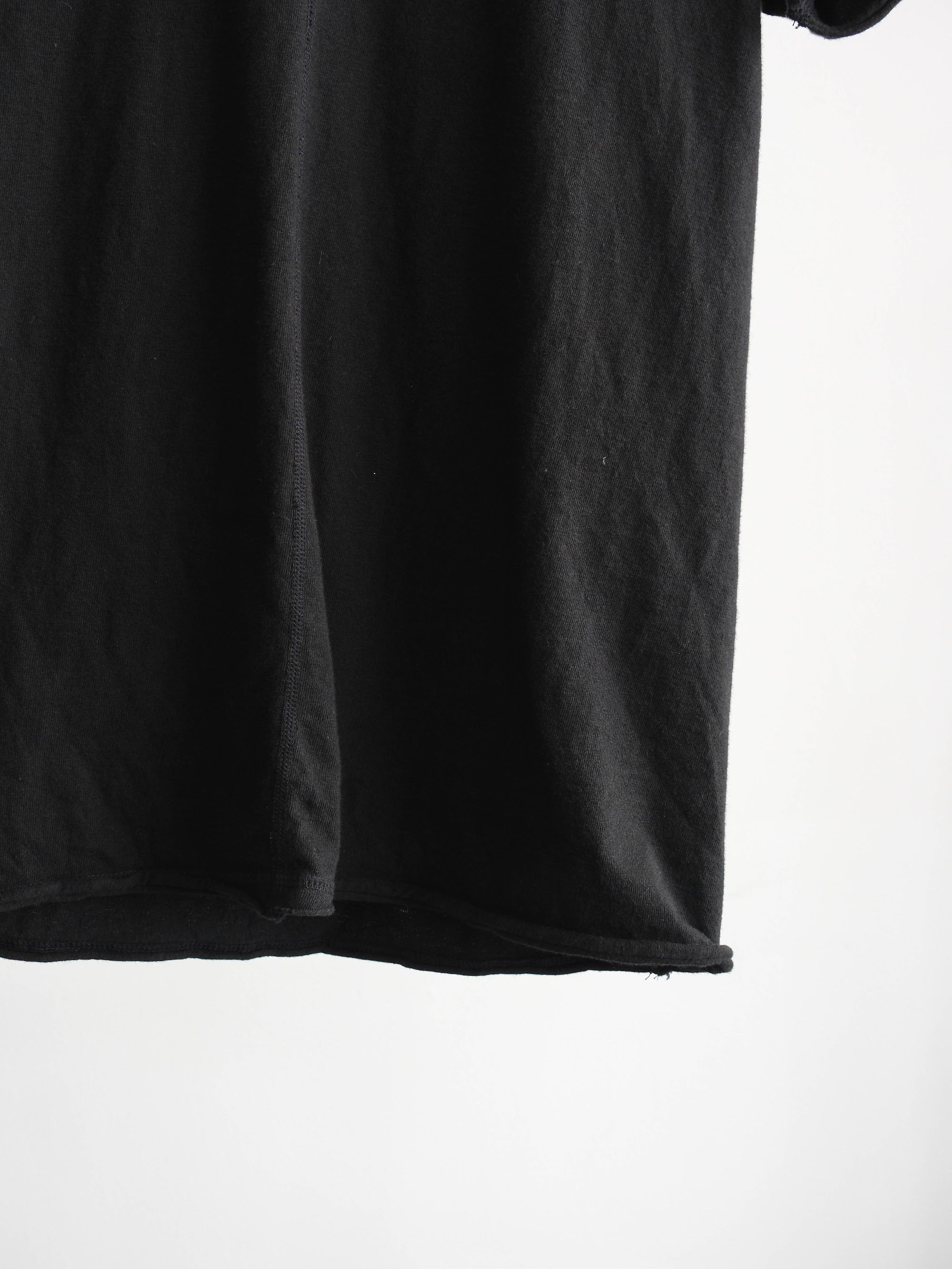 HELMUT LANG EMBROIDERED BLACK T-SHIRT