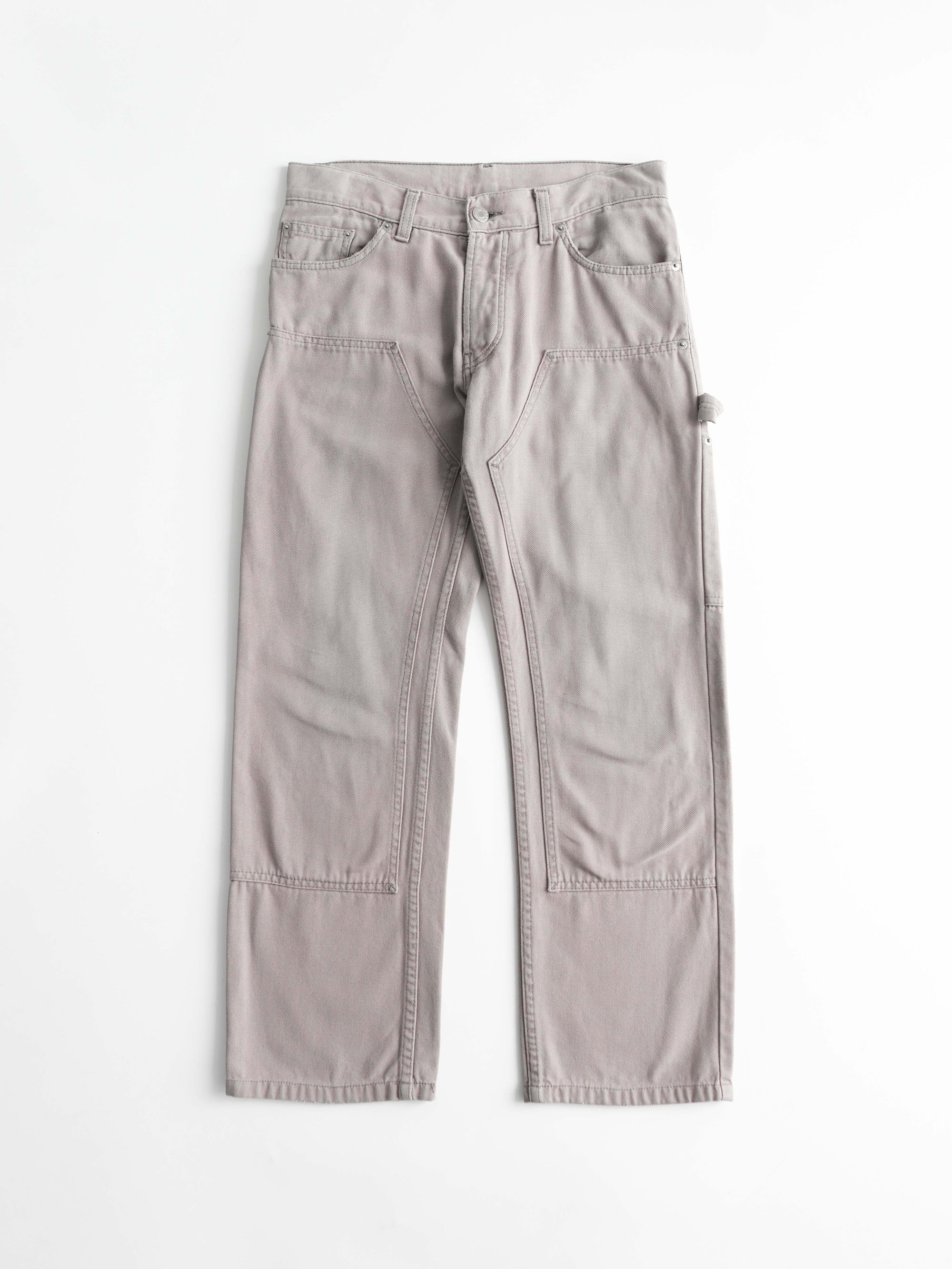 HELMUT LANG TAN DOUBLE KNEE JEANS