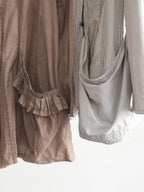 HIROKO KOSHINO BROWN HIROKO BIS/ LINEN LS SHIRT