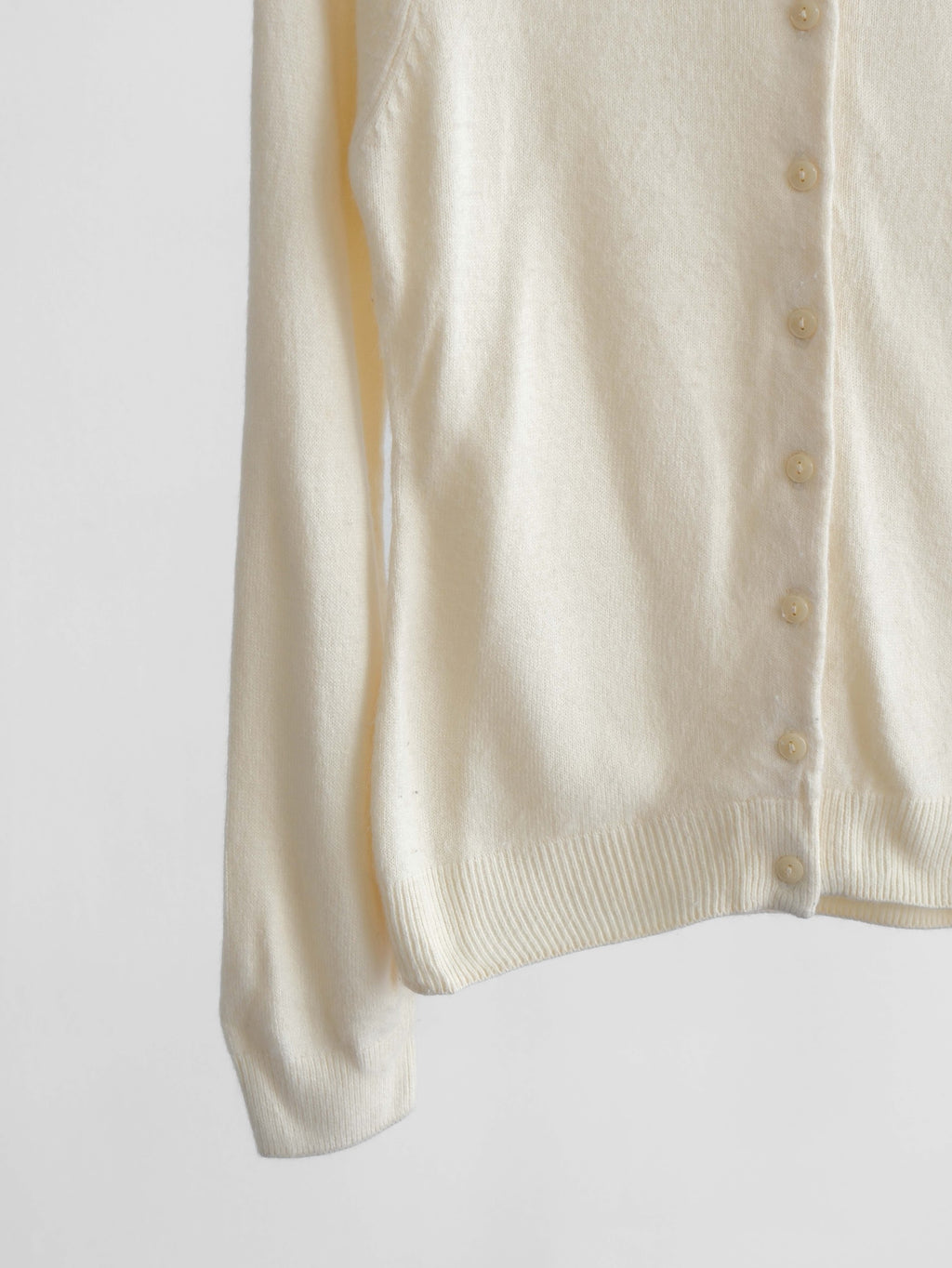 HIROKO KOSHINO CROCHET / KNIT CREAM MAIN LINE CARDIGAN