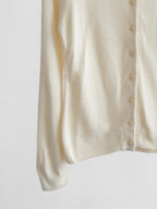 HIROKO KOSHINO CROCHET / KNIT CREAM MAIN LINE CARDIGAN