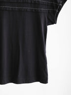 HIROKO KOSHINO EMBROIDERED BLACK HIROKO BIS T-SHIRT
