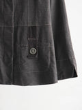 HIROKO KOSHINO EMBROIDERED GREY DARK TRUNK JACKET