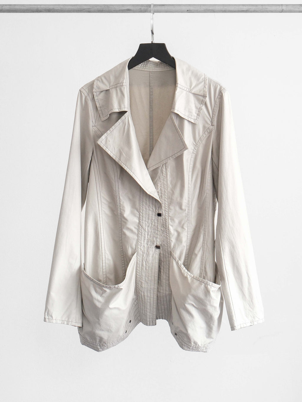 HIROKO KOSHINO GREY HIROKO BIS BLAZER JACKET