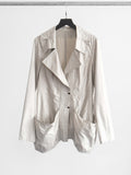 HIROKO KOSHINO GREY HIROKO BIS BLAZER JACKET