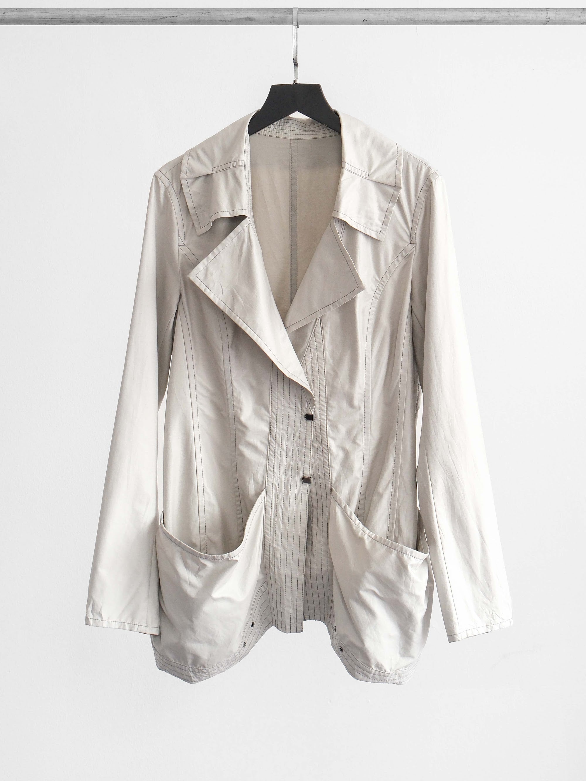 HIROKO KOSHINO GREY HIROKO BIS BLAZER JACKET