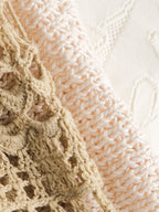 HIROKO KOSHINO LACE BEIGE HIROKO BIS KNIT CARDIGAN