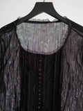 HIROKO KOSHINO LACE BLACK HIROKO BIS/ SEQUIN T-SHIRT