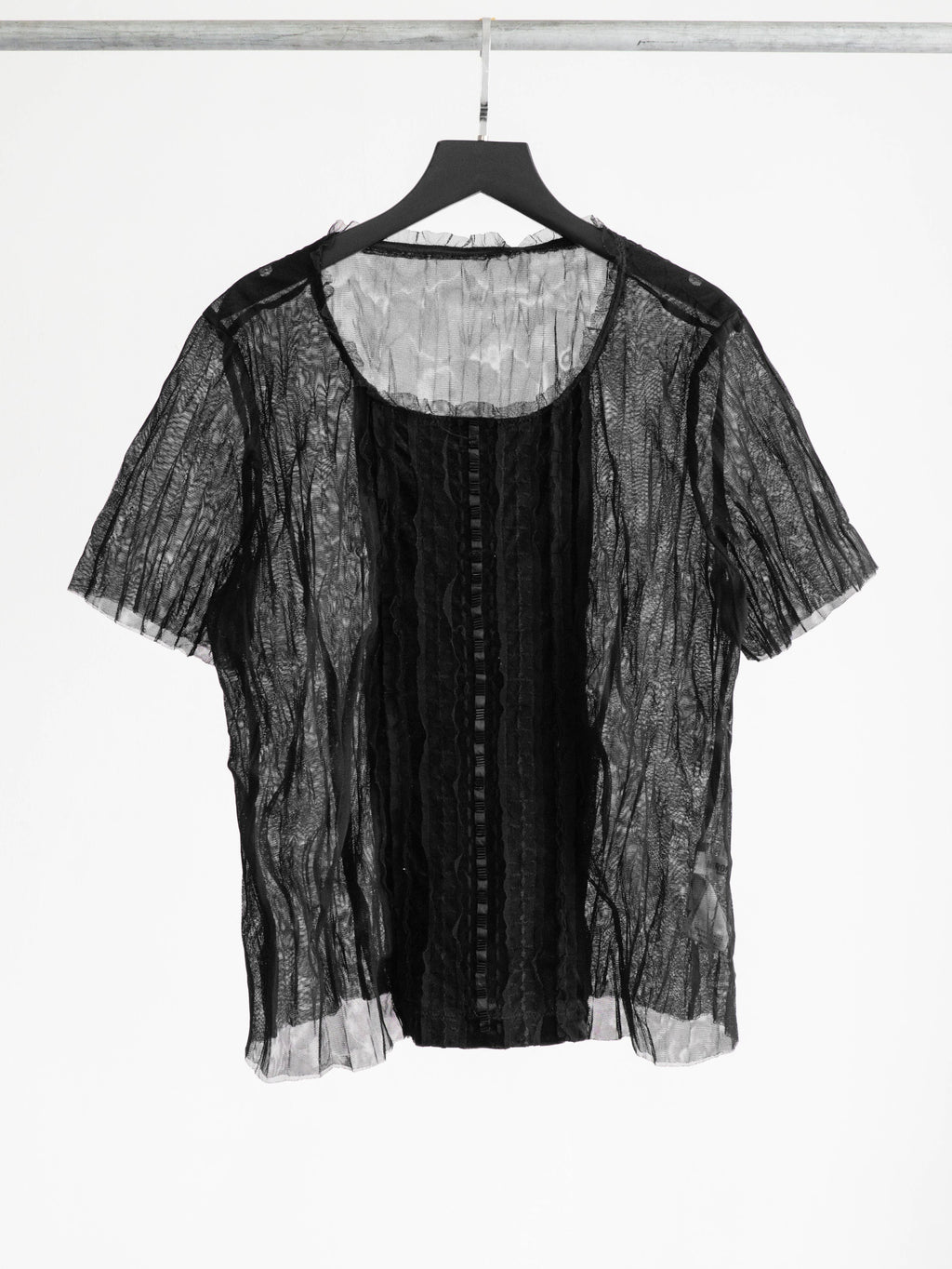 HIROKO KOSHINO LACE BLACK HIROKO BIS/ SEQUIN T-SHIRT